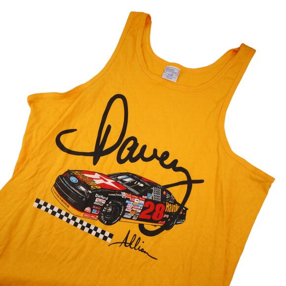 Vintage Nascar  Davey Allison #28 Texaco Havoline Racing Tank Top - Picture 2 of 9